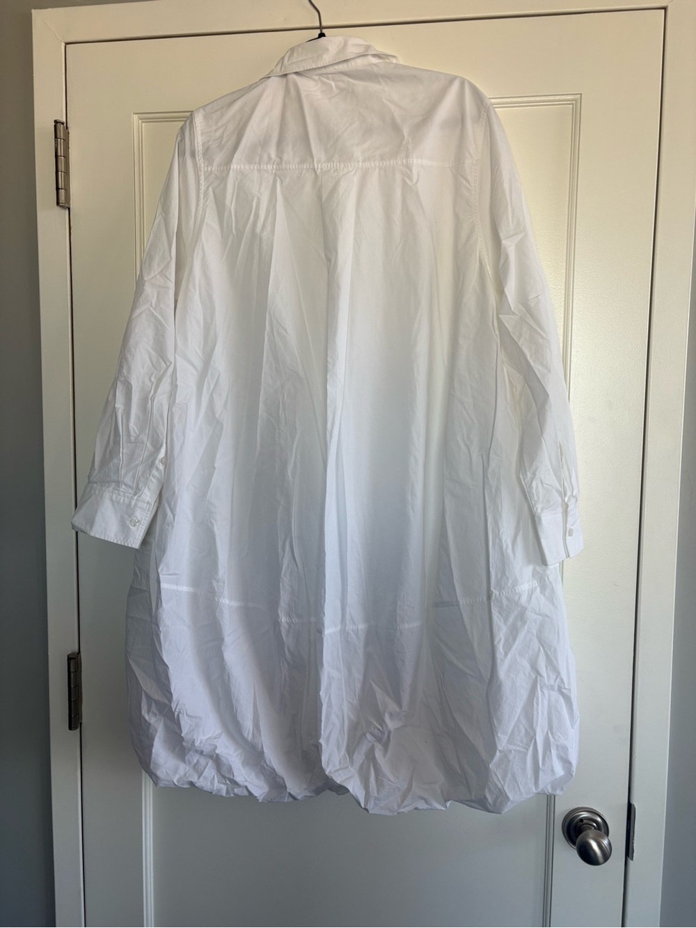 COS White Bubble Hem Mini Dress